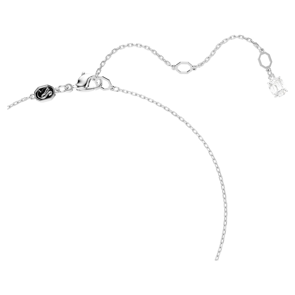 Swarovski Hyperbola pendant Mixed cuts, White, Mixed metal finish