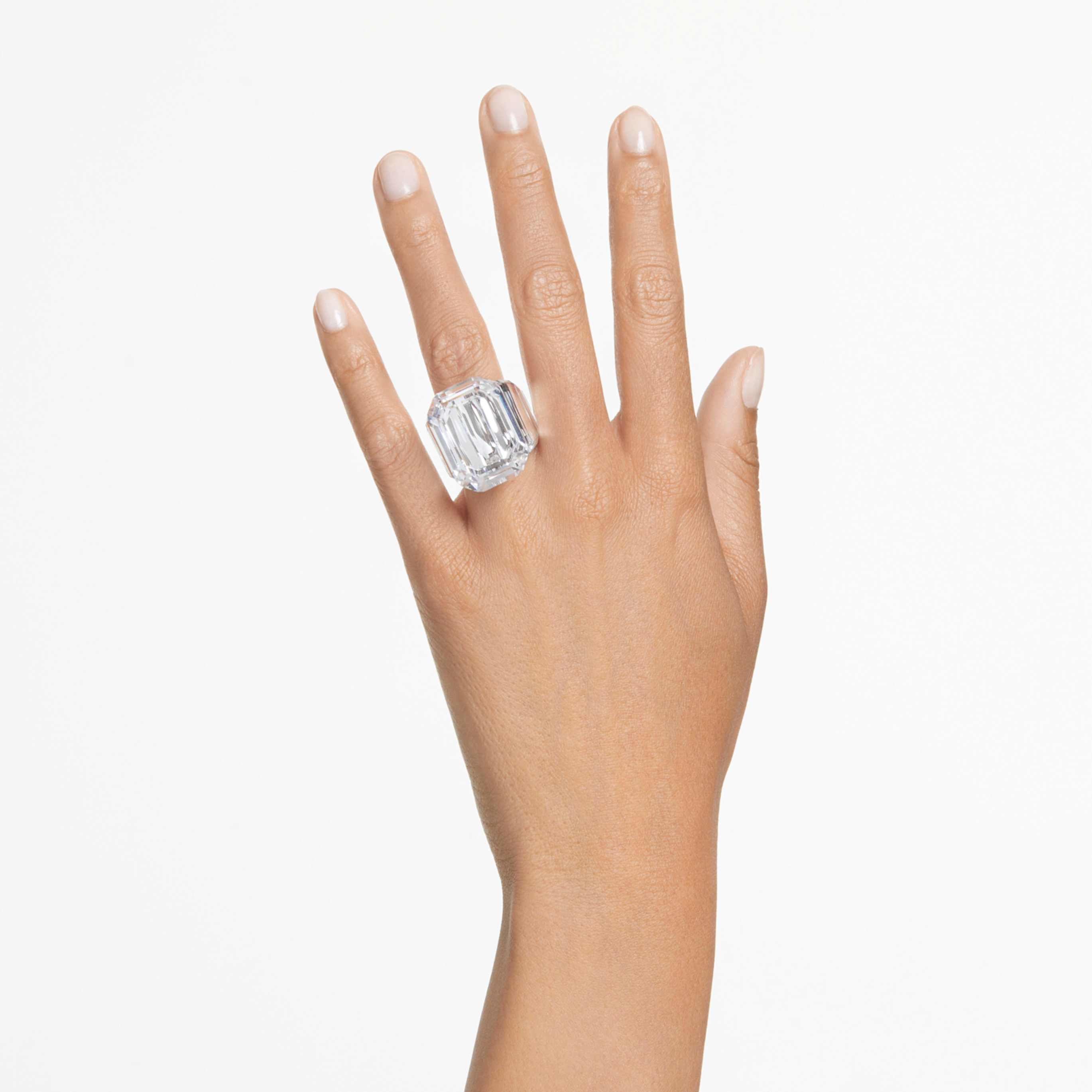 Swarovski Lucent cocktail ring Octagon cut, Blue