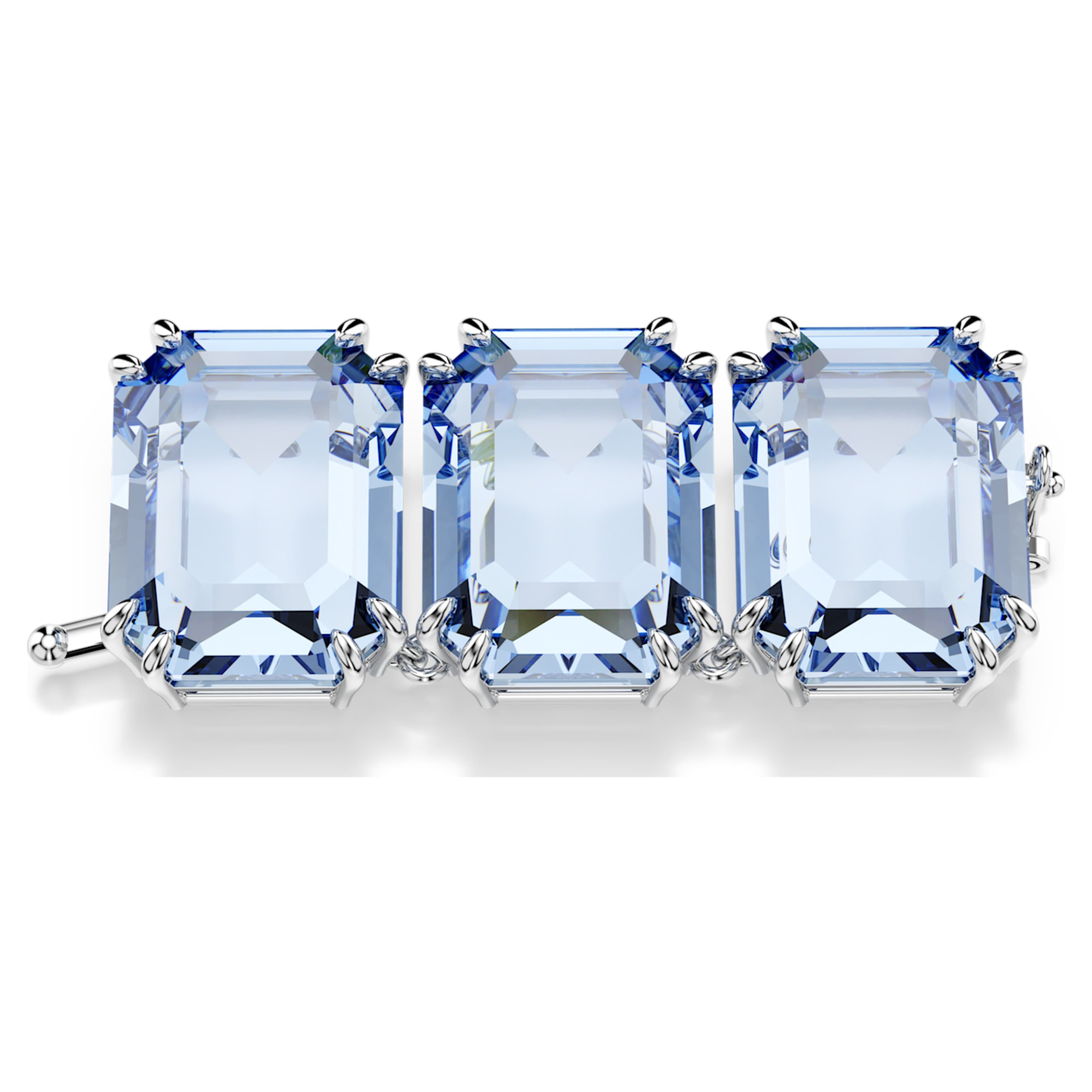 Swarovski Millenia extender Octagon cut, Blue, Rhodium plated