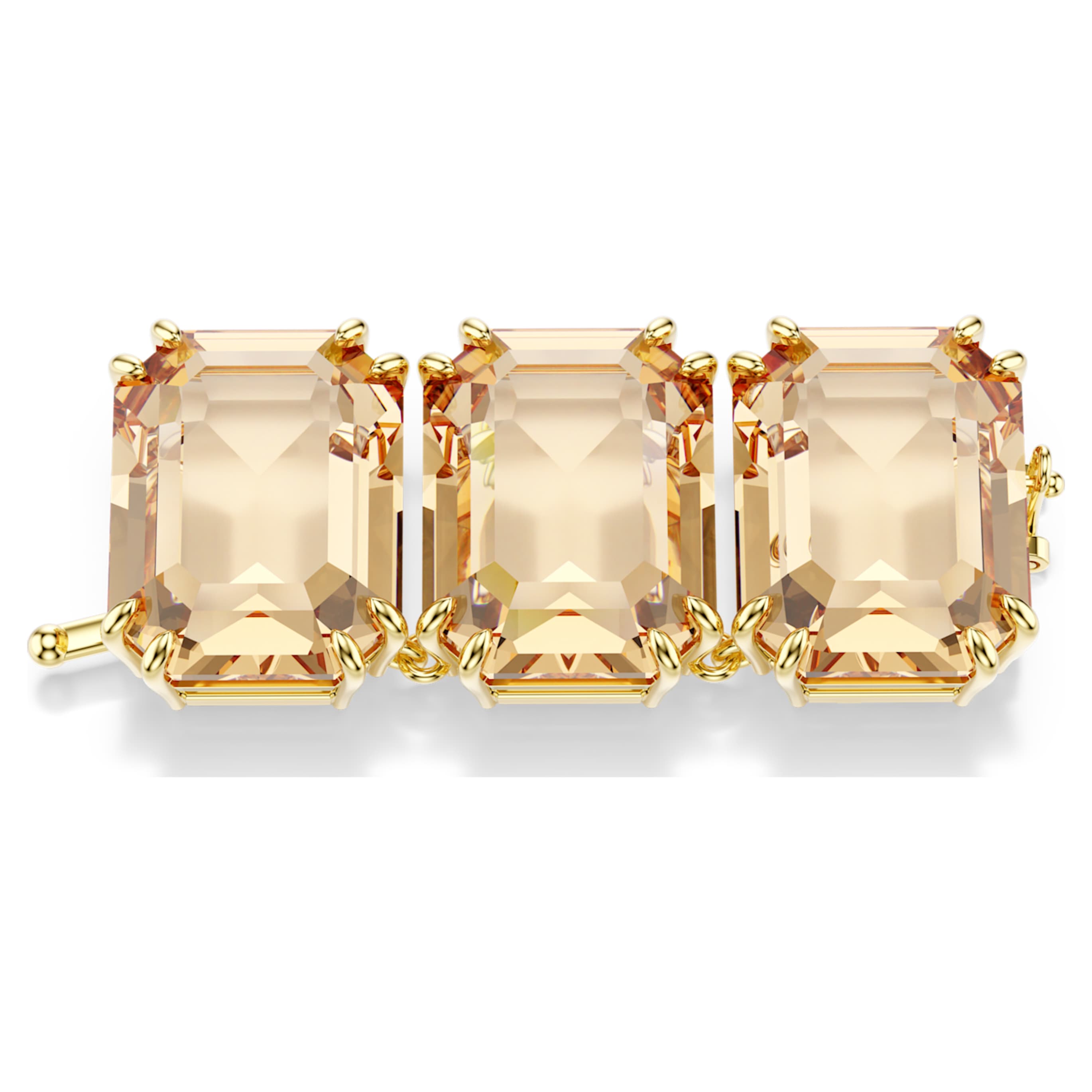 Swarovski Millenia extender Octagon cut, White, Rhodium plated
