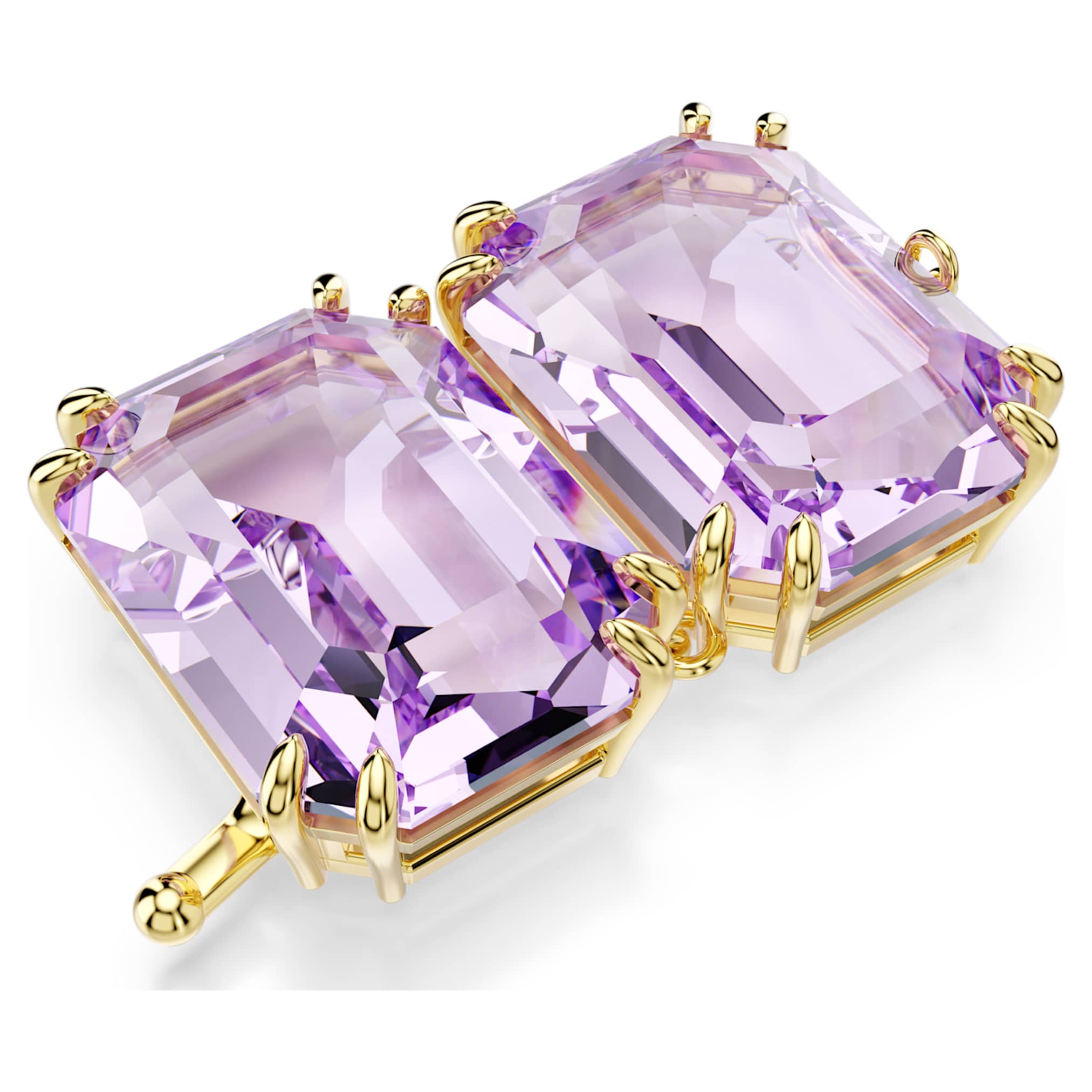 Swarovski Millenia Extender Octagon cut, Purple, 18K gold finish
