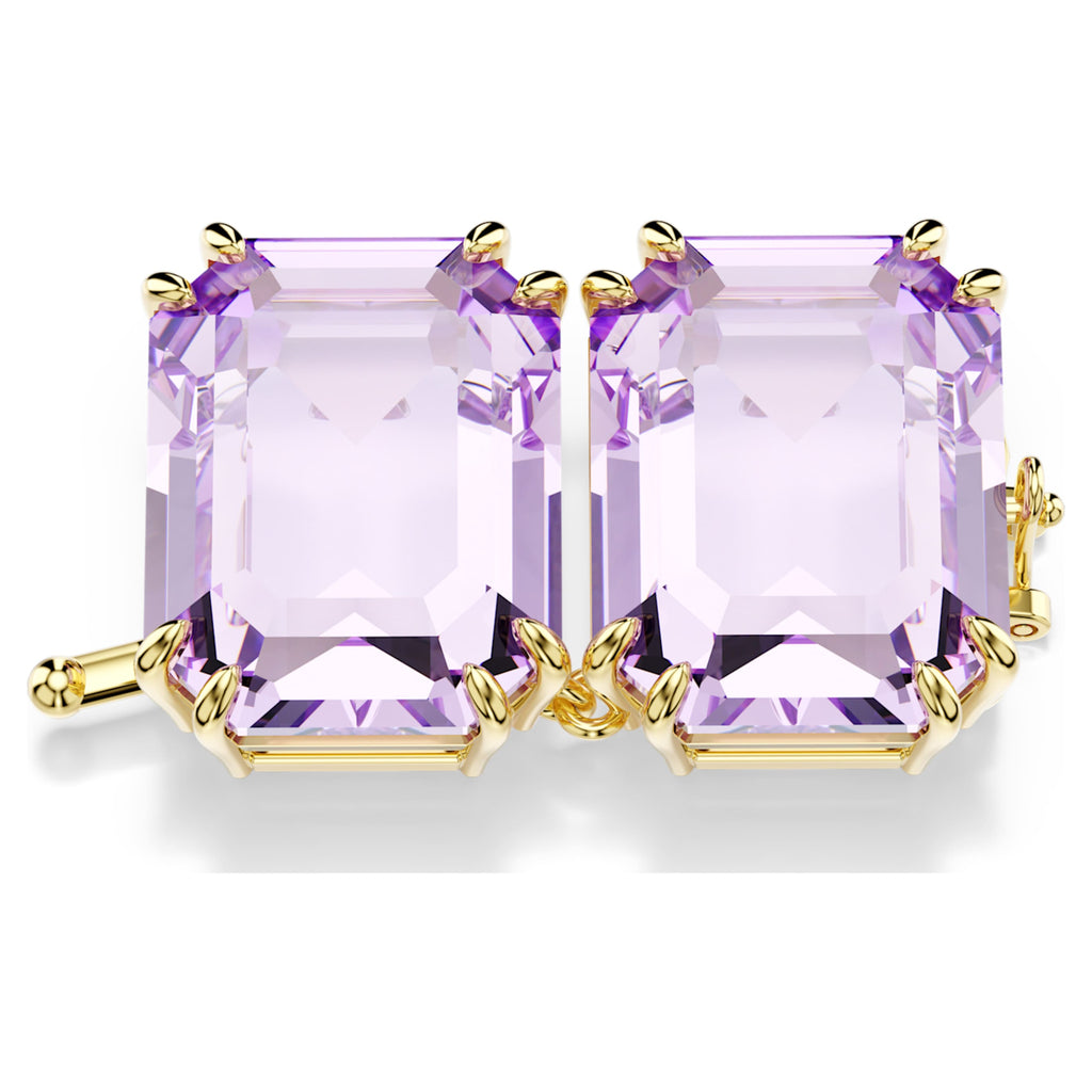 Swarovski Millenia Extender Octagon cut, Purple, 18K gold finish