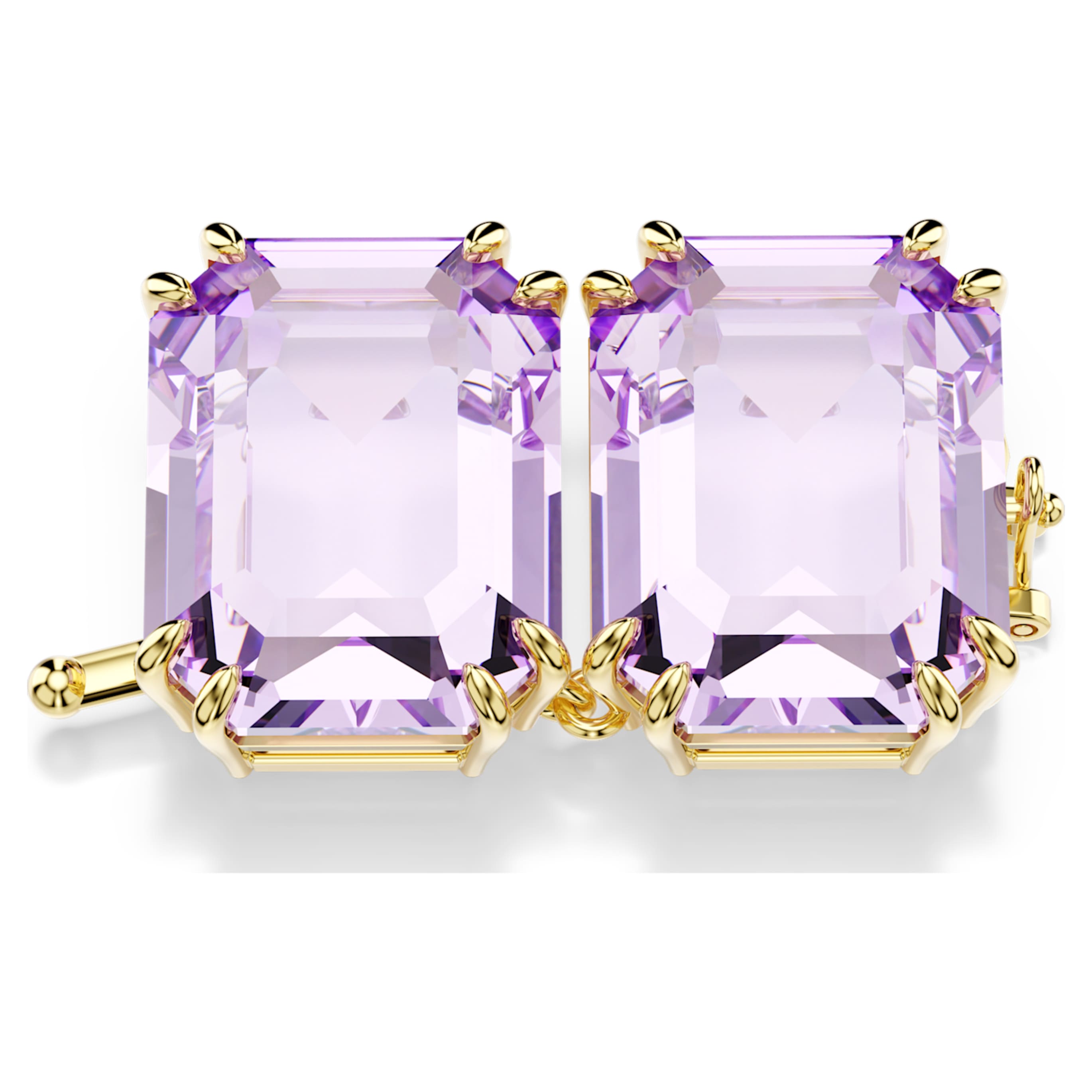 Swarovski Millenia Extender Octagon cut, Purple, 18K gold finish