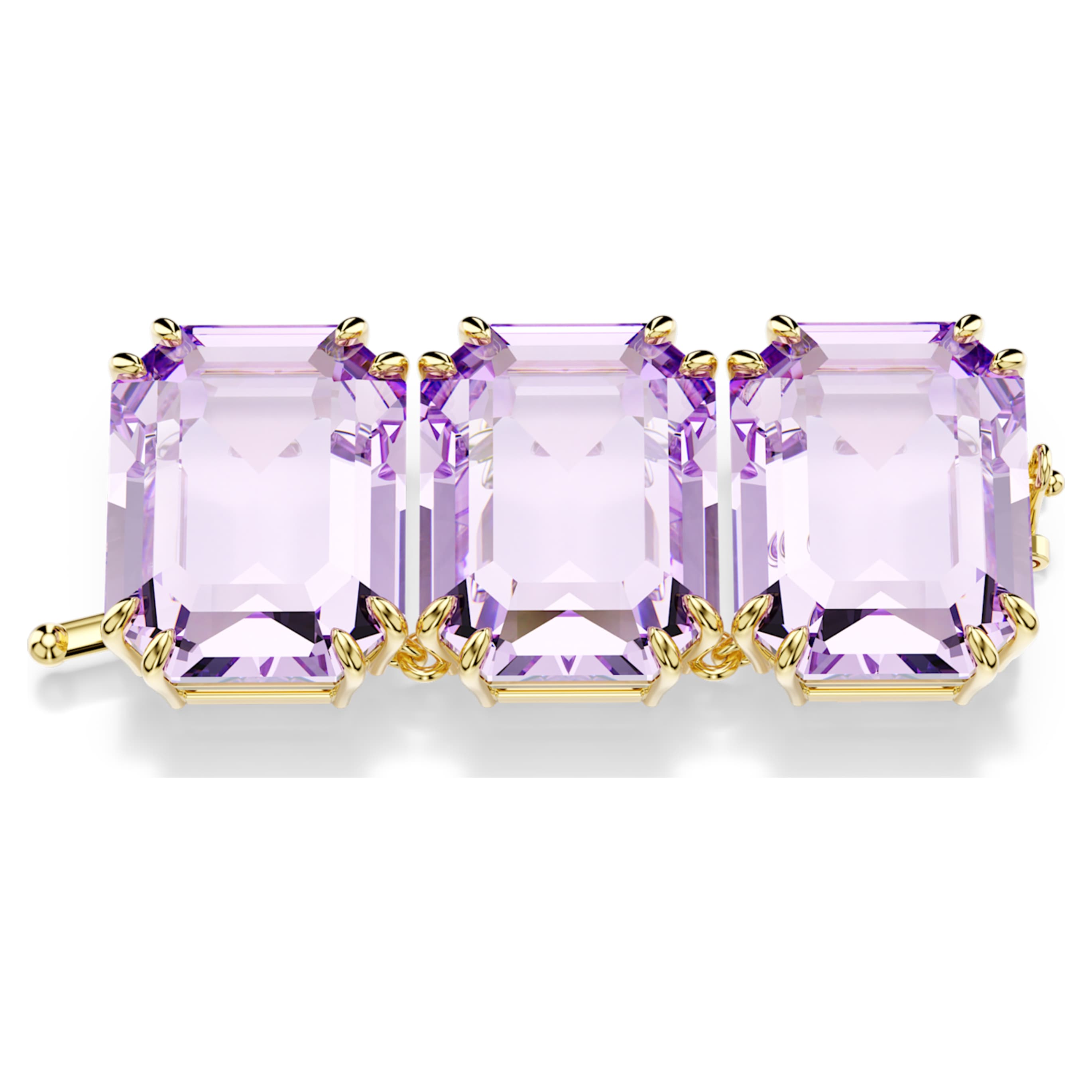 Swarovski Millenia extender Octagon cut, White, Rhodium plated