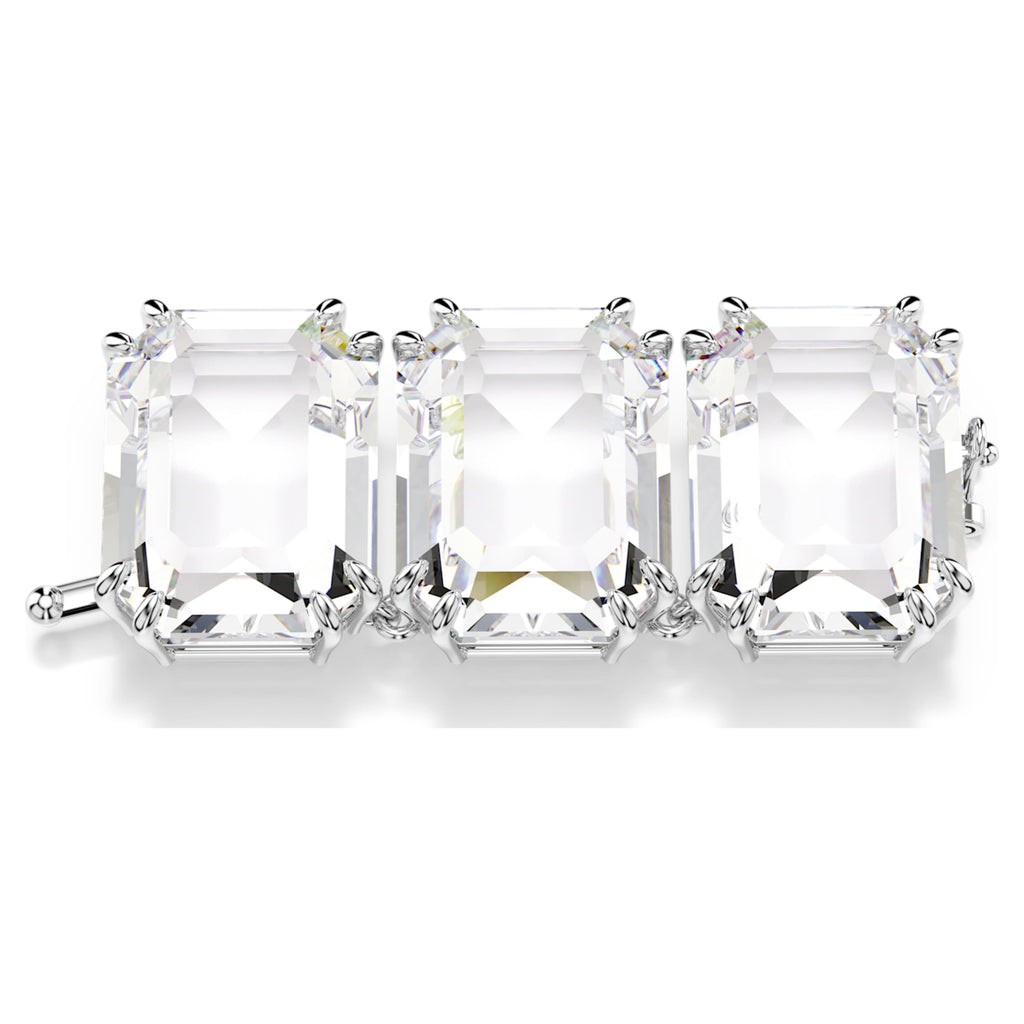 Swarovski Millenia extender Octagon cut, White, Rhodium plated