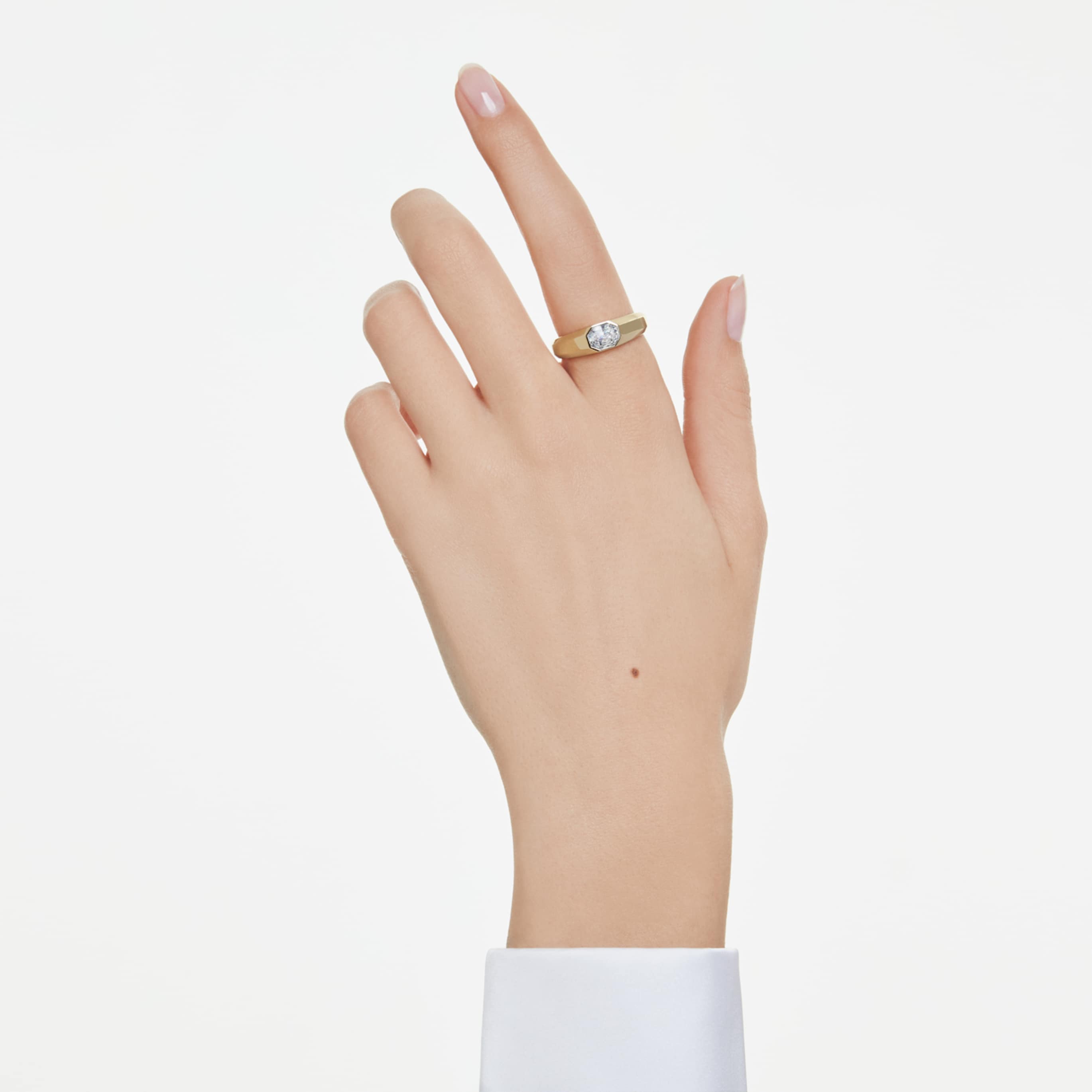Swarovski Octagon band ring Lab-grown diamonds 1.0 ct tw, Octagon shape, 14K white gold