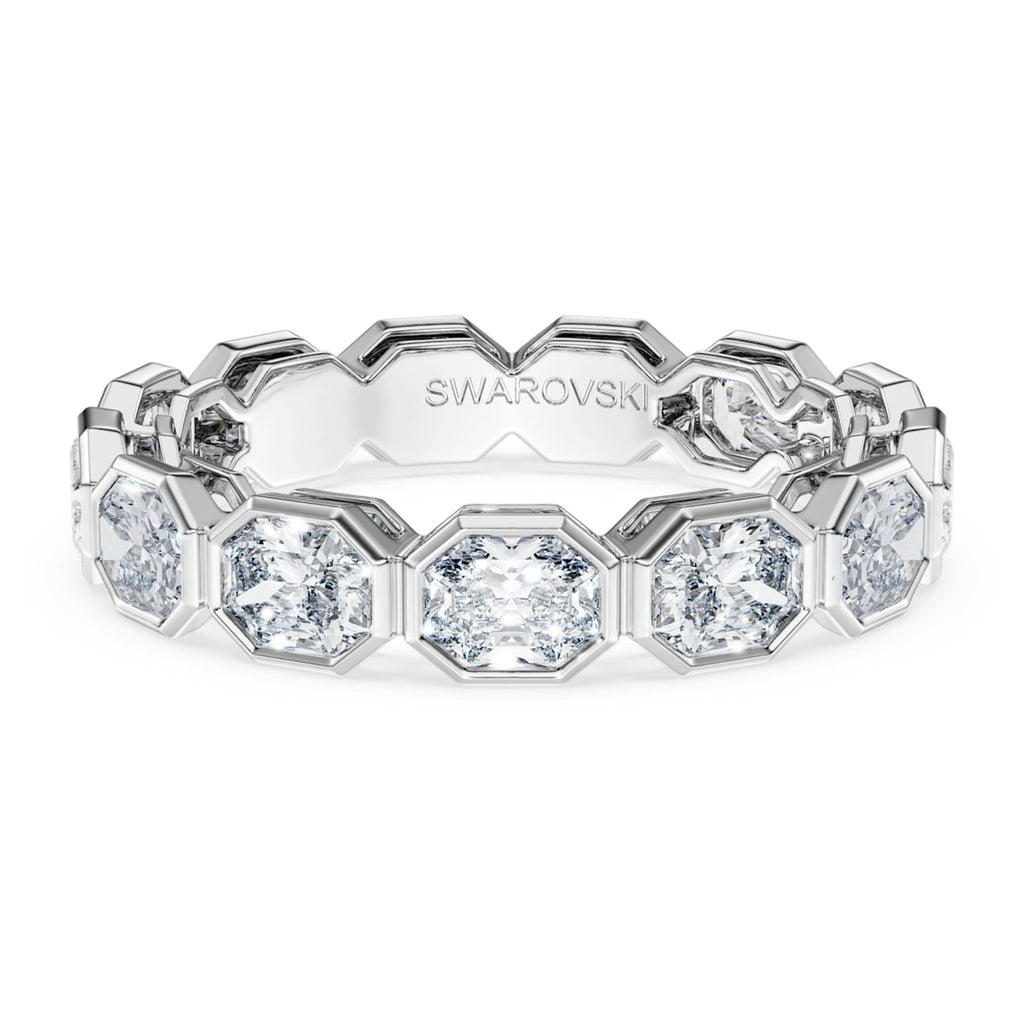 Swarovski Octagon band ring Lab-grown diamonds 2.4 ct tw, Octagon shape, 14K white gold