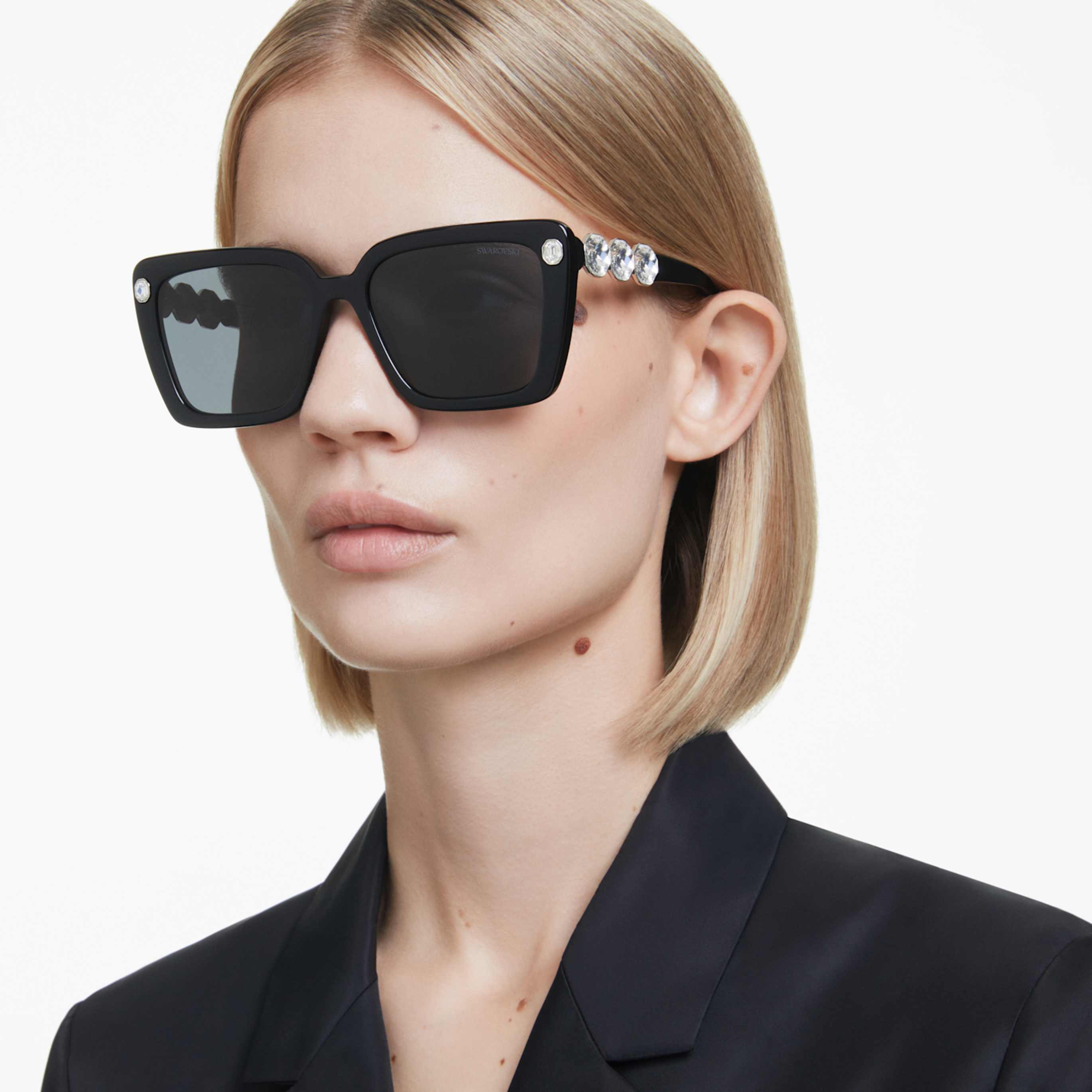 Swarovski Sunglasses Square shape, SK6032, Black