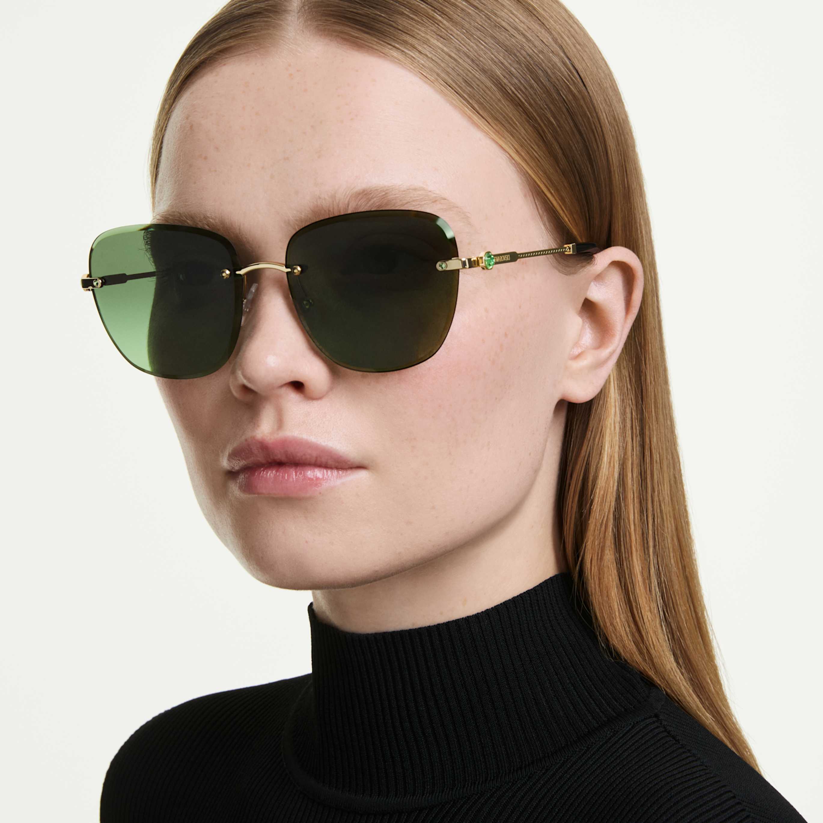 Swarovski Sunglasses Square shape, SK7043, Brown