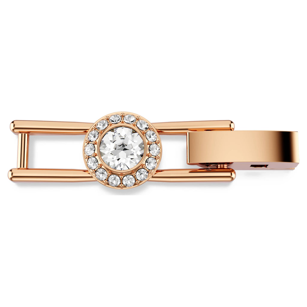 Swarovski Una Angelic extender Round cut, White, 18K rose gold finish